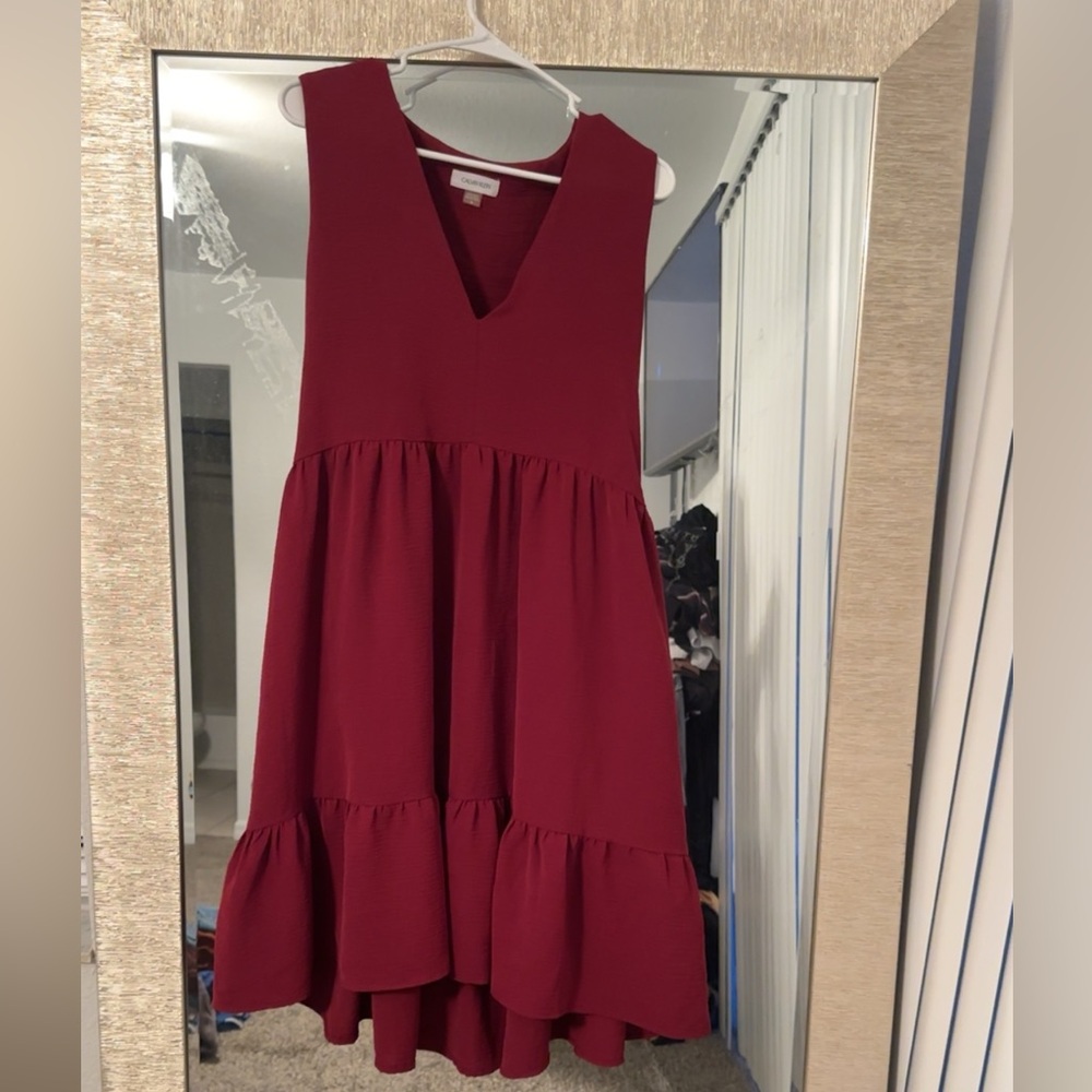 Calvin Klein Dark Red Dress